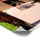 Adobe Church Sanctuario Chimayoニューメキシコ写真 ポスター (角)