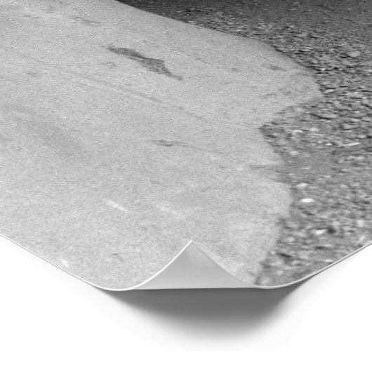 Adobe Doutorアーキテクチャの白黒の写真 ポスター (角)