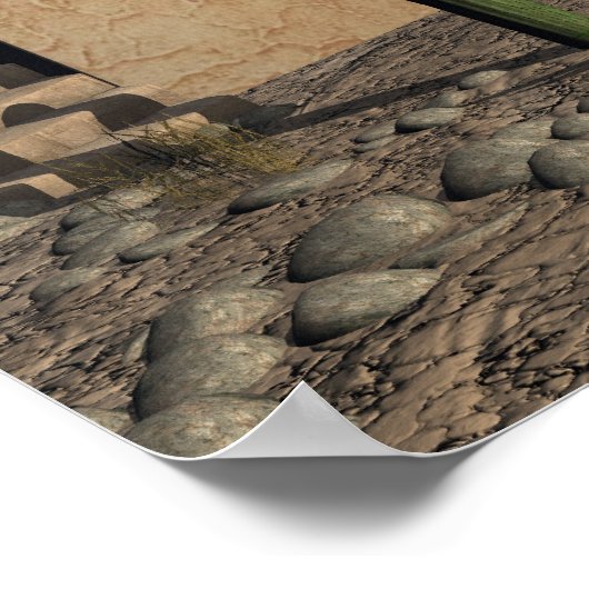 Adobe DwellingsとBurro ポスター (角)