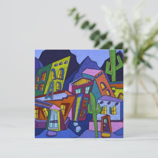 Adobe Noche （正方形） 招待状 (スタンド正面)