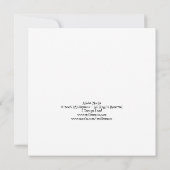 Adobe Noche (正方形) 招待状 (裏面)