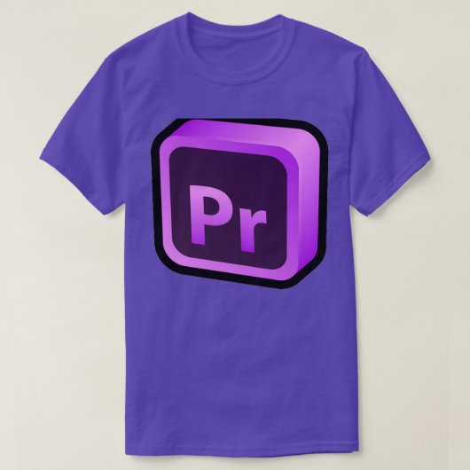 Adobe Premiere Pro 1 Tシャツ (デザイン正面)