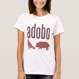Adobo: 鶏及びポーク tシャツ