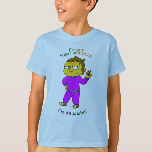 Adodoの女の子 Tシャツ (正面)
