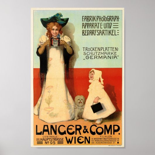 Adolf Karpellus、写真家、1898ヴィンテージ ポスター (正面)