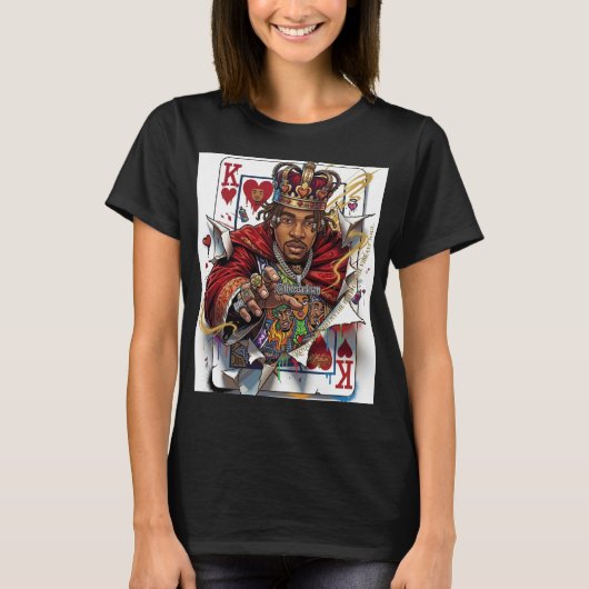 ADOM キング プレイイングカード Tシャツ (正面)