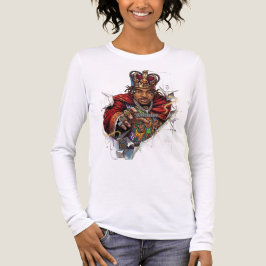 ADOM キング プレイイング カード 長袖Tシャツ トライブレンドTシャツ
