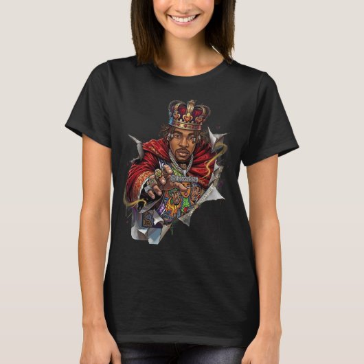 ADOM キング プレイイング カード Tシャツ (正面)