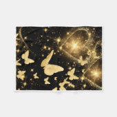 ADOM ゴールデンバタフライ&ハート ブランケット (正面(横))