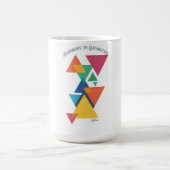 ADOM ジオメトリックアート長袖Tシャツ コーヒーマグカップ (中央)