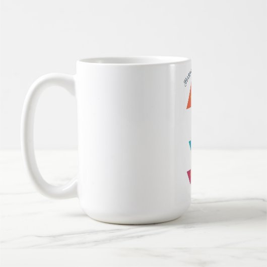 ADOM ジオメトリックアート長袖Tシャツ コーヒーマグカップ (左)