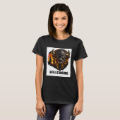 ADOM プレミアム "Still Standing" ミニマリスト 女性Tシャツ Tシャツ (正面フル)