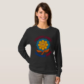 ADOM ポジティブな気分を運ぶ太陽の花 Tシャツ (正面フル)