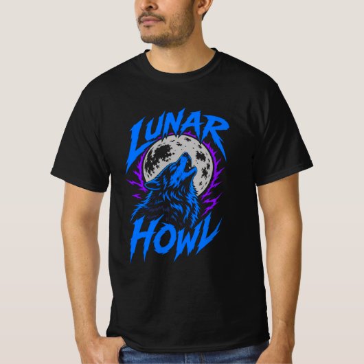 ADOM ルナーハウル ウルフデザイン Tシャツ (正面)