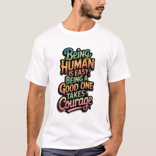 ADOM "勇気" メンズ グラフィック Tシャツ (正面)