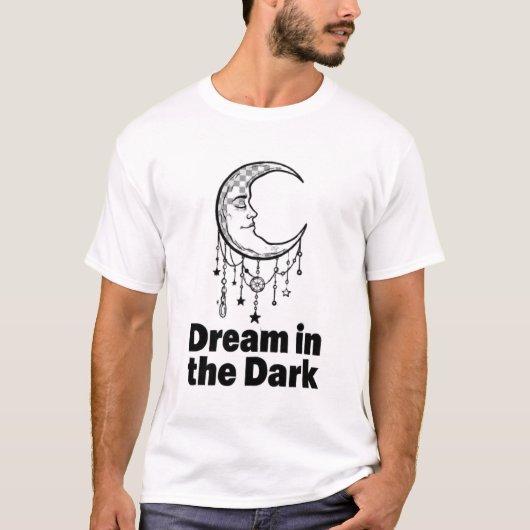 ADOM 暗闇の夢の月アート Tシャツ (正面)
