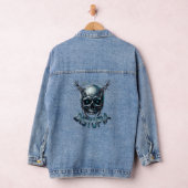 ADOM "混沌を受け入れる" レディースTシャツ デニムジャケット (ハンガー)