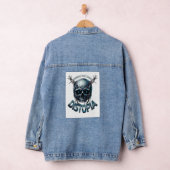 ADOM "混沌を受け入れる" レディースTシャツ デニムジャケット (ハンガー)