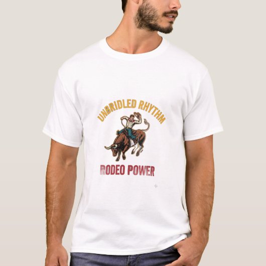 ADOM 無拘無束なリズム ロデオパワー Tシャツ (正面)