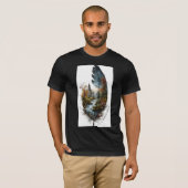 ADOM "魔法の羽" メンズ グラフィックTシャツ Tシャツ (正面フル)