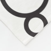 ADOM 黒と白の円柄 ブランケット (角)