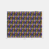 ADOM Abstract Metallic Pattern Blanket フリースブランケット (正面(横))