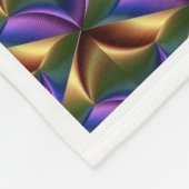 ADOM Abstract Metallic Pattern Blanket フリースブランケット (角)