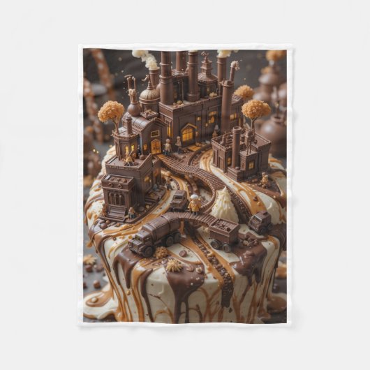 ADOM Chocolate Factory Fantasy Blanket フリースブランケット (正面)