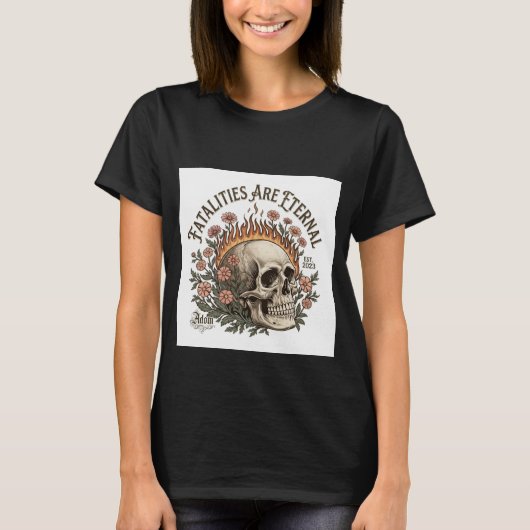 ADOM "Fatalities Are Eternal" レディースTシャツ Tシャツ (正面)