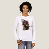 ADOM Joker Playing Card Long Sleeve Tee トライブレンドTシャツ (正面全体)