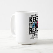 ADOM Keep It Real Long Sleeve Tee コーヒーマグカップ (正面左)