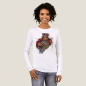 ADOM King Playing Card Long Sleeve トライブレンドTシャツ (正面全体)