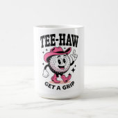 ADOM "Tee-Haw Get a Grip" レディース グラフィックTシャツ コーヒーマグカップ (中央)