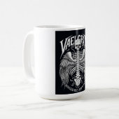 ADOM "Vaelgrim" レディース グラフィックTシャツ コーヒーマグカップ (正面左)