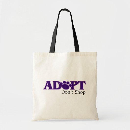 adoptトートバック買物をしません トートバッグ (正面)