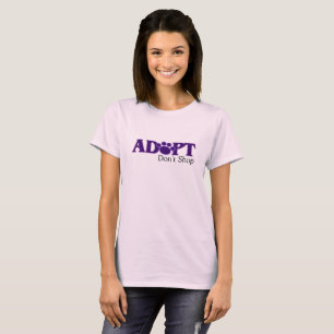 adopt女性のティー買物をしません tシャツ