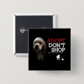 adopt買物をしません 缶バッジ (正面&裏面)