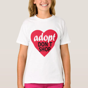 adopt買物をしません tシャツ