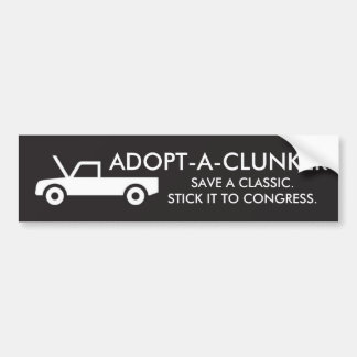 ADOPT-A-CLUNKER バンパーステッカー