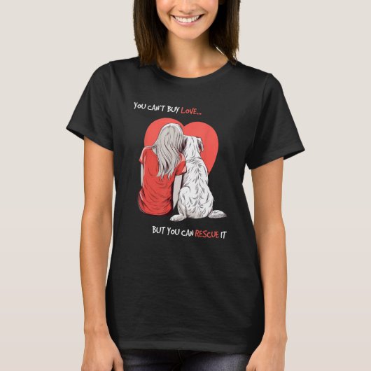 Adopt A Dog for Women Men Kids Shirts Adopt A Pet Tシャツ (正面)