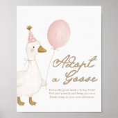 Adopt A Goose | Let's Get Goosey ピンクガールズ ポスター (正面)