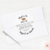 Adopt a Pie Animal Rescue Bakery Ingredients ラウンドシール (封筒)