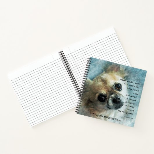 Adopt A Shelter Pet – チワワ ノートブック (内部)