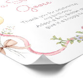 Adopt a Silly Goose Whimsical Pink girl Birthday ポスター (角)