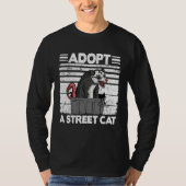 Adopt A Street Cat Opossum Meme Trash Possum  1 Tシャツ (正面)