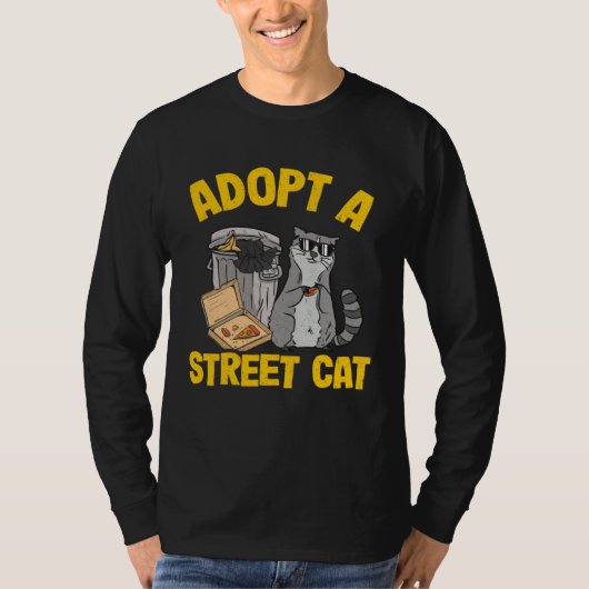 Adopt A Street Cat Raccoon 5 Tシャツ (正面)