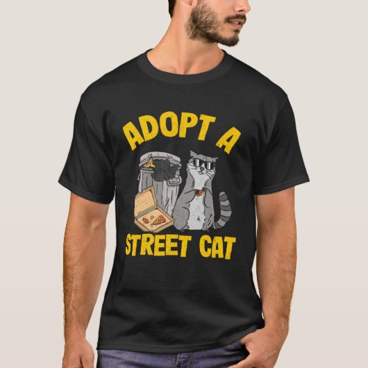 Adopt A Street Cat Raccoon 5 Tシャツ (正面)