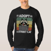 Adopt A Street Cat Trash Garbage Panda Raccoon 3 Tシャツ (正面)