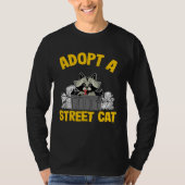 Adopt A Street Cat Trash Garbage Panda Raccoon  3 Tシャツ (正面)