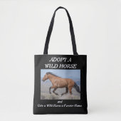 Adopt a Wild Horse トートバッグ (正面)